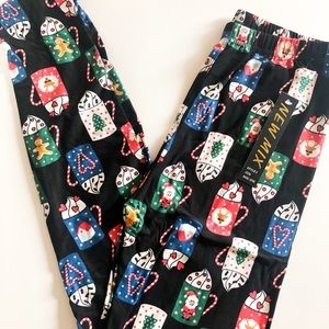 Christmas Holiday Leggings OS NWT